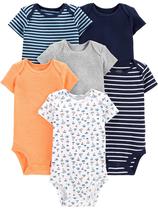 Macacão Simple Joys da Carter's Baby Boys, pacote com 6, 18 meses