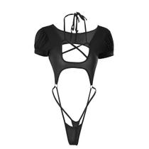 Macacão SINGUYUN Cosplay Lingerie Anime Biquíni Feminino Preto