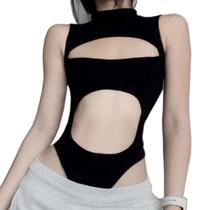 Macacão SINROYEE Sexy Hollow Out feminino Summer Gothic M