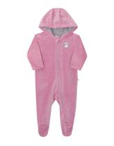 Macacão Soft Bebê Menina Roxo C/Capuz Nini & Bambini Macacão Soft Bebê Menina Roxo C/Capuz Nini & Bambini