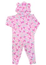 Macacão Soft Infantil Menina com Capuz e Estampas Sortidas