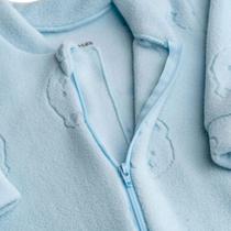 Macacão Soft Jacquard com Zíper Urso Azul - Dedeka Tamanho:M
