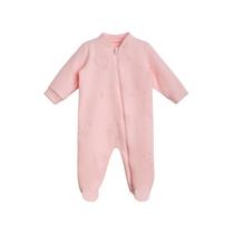 Macacão Soft Jacquard com Zíper Urso Rosa - Dedeka Tamanho:M