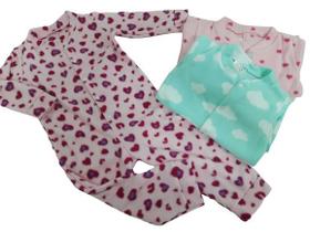Macacão Soft Longo Frio Inverno Infantil Bebê 1 2 3 Menina Macacão Soft Longo Frio Inverno Infantil Bebê 1 2 3 Menina