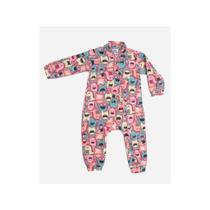Macacão Soft Térmico Monstrinhos Rosa Macacão Soft Térmico Monstrinhos Rosa