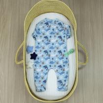 Macacão Soft Zíper Frontal Macio Confortável e Ideal para o Sono do Bebê Baleia Macacão Soft Zíper Frontal Macio Confortável e Ideal para o Sono do Bebê Baleia