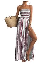 Macacão SOLY HUX feminino com estampa boho Macacão SOLY HUX feminino com estampa boho