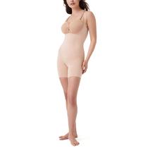 Macacão Spanx OnCore Open-Bust Mid-Tigh Nude XL