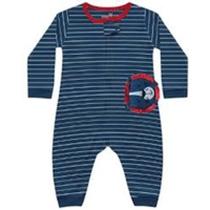 Macacão Suedine Bordado Leão Manga Longa Macacao Sem Pé Menino Bebe Infantil Kiko E Kika REF. 8445