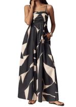 Macacão Sujama Summer Wide Leg feminino com alça espaguete 2025 Macacão Sujama Summer Wide Leg feminino com alça espaguete 2025