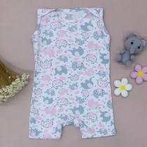 Macacão Summer Malha Suave Antialérgico Confortável e Prático para o Verão Elefante Macacão Summer Malha Suave Antialérgico Confortável e Prático para o Verão Elefante