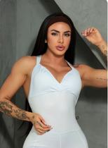 Macacão Suplex Academia Feminino Sem Bojo Com Tiras Trançadas Macacão Suplex Academia Feminino Sem Bojo Com Tiras Trançadas