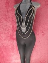 Macacão suplex tubolar com corrente Macacão suplex tubolar com corrente