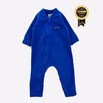 Macacão térmico soft Liso Bebê Zíper Inverno Baby