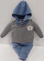 Macacão / TipTop Luxo Bebê Menino Capuz Zafielo Enxoval 573