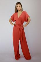 Macacão transpassado Mar