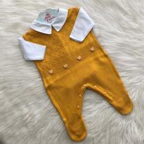Macacão Tricot Com Body Bebê Maternidade Menino Arthur Macacão Tricot Com Body Bebê Maternidade Menino Arthur