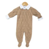 Macacão Tricot com Body - Guilherme Caramelo Trançado