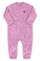 Macacão up baby pelinho sem capuz e sem pé