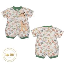 Macacão verão suedini animais menino Macacão verão suedini animais menino