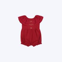 Macacão Vermelho Bebê Menina Paraiso 10218682 Macacão Vermelho Bebê Menina Paraiso 10218682