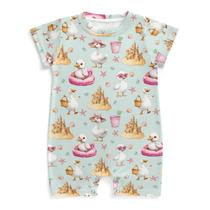 Macacão Wicbfdfv Cute Beach Geese Baby Pink Flamingo 9-12M Macacão Wicbfdfv Cute Beach Geese Baby Pink Flamingo 9-12M