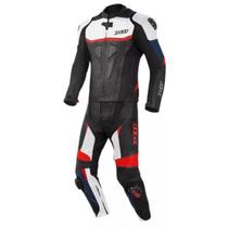Macacão X11 Speed 2 Tricolor Azul Branco Vermelho E Preto