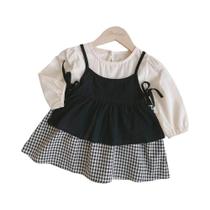 Macacão Xadrez De Primavera Para Bebês Meninas, Roupa De Engatinhar, Peça Única, Conjunto Para Irmãs Macacão Xadrez De Primavera Para Bebês Meninas, Roupa De Engatinhar, Peça Única, Conjunto Para Irmãs