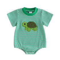 Macacão XRTBMN Newborn Boy Turtle de manga curta de 12 a 18 meses