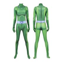 Macacão Zentai 3D Impresso com Tema Trevo Ewing - Fantasia de Halloween para Crianças, Mulheres e Adultos