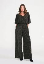 Macacão Zinzane Estampado Gravataria Verde Militar Tamanho GG Macacão Zinzane Estampado Gravataria Verde Militar Tamanho GG