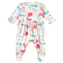 Macacão Zoo Meia Malha Bebê - Tip Top Macacão Zoo Meia Malha Bebê - Tip Top