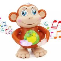 Macaco Brinquedo Infantil Som Luz Movimentos Interativo Cor Marrom Personagem MACACO ROBO