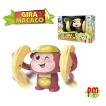Macaco De Brinquedo Gira Macaco Com Som Luz Musical Dm Toys - DM Toys