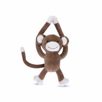 Macaco De Pelúcia Agarradinho Marrom Fofo Super Macio - Cortex Brinquedos