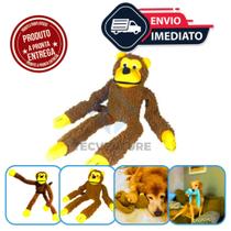 Macaco de Pelúcia Caco Brinquedo Interativo com Apito para Cachorros Macaco de Pelúcia Caco Brinquedo Interativo com Apito para Cachorros
