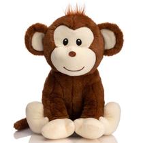 Macaco de pelúcia HollyHome Plush Monkey 30 cm marrom para crianças
