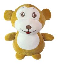 Macaco De Pelúcia Safari Plush Olho Bordado 20Cms