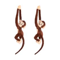 Macaco de pelúcia zhidiloveyou Hanging Monkey 70 cm para crianças, 2 unidades Macaco de pelúcia zhidiloveyou Hanging Monkey 70 cm para crianças, 2 unidades
