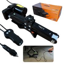 Macaco Elétrico Automotivo 12V 2 Toneladas Tipo Tesoura Elevação Automática com Controle Para Troca de Pneu