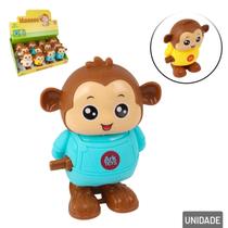 Macaco Fujão de Plástico á Corda 11x7,5cm Color - Tudo em Caixa