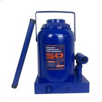 Macaco Garrafa Hidráulico 50 Toneladas Feron Elevação 300 a 490mm Profissional Caminhões Máquinas Pesadas Oficina