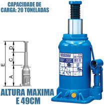 Macaco Hidráulico Garrafa 20 Toneladas CJ20 Bovenau P/ Carro Caminhão Caminhonete Macaco Hidráulico Garrafa 20 Toneladas CJ20 Bovenau P/ Carro Caminhão Caminhonete