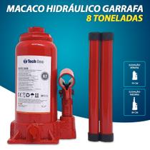 Macaco Hidráulico Garrafa Bora 2006 2007 2008 2009 2010 2011 8T Ton Toneladas Alavanca Fácil Uso Manuseio Portátil - Tech One