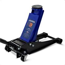 Macaco Hidráulico Jacaré Rebaixado 3 Toneladas Profissional Altura 80 a 460mm com Rodas Oficina Mecânica