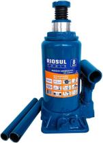 Macaco Hidráulico Tipo Garrafa para 8 Toneladas com Fuso de Regulagem R070004 Riosul Tools