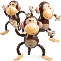 Macaco Inflável Bedwina - 69cm - Pacote com 3 Unidades para Crianças Macaco Inflável Bedwina - 69cm - Pacote com 3 Unidades para Crianças