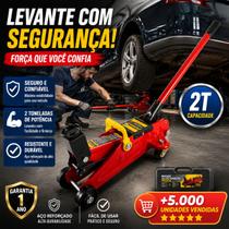 Macaco Jacaré Hidráulico EDA 2T Profissional P/ Oficina Troca de Pneus Mecânica