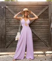 Macaco longo feminino Cor roxo - tamanho único Macaco longo feminino Cor roxo - tamanho único