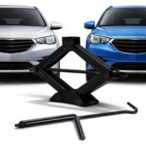 Macaco Para Carro Automotivo, Modelo Sanfona Tesoura Mecânico Manual, Capacidade 01 Tonelada, Com Alavanca De Troca De Pneus e Reparos